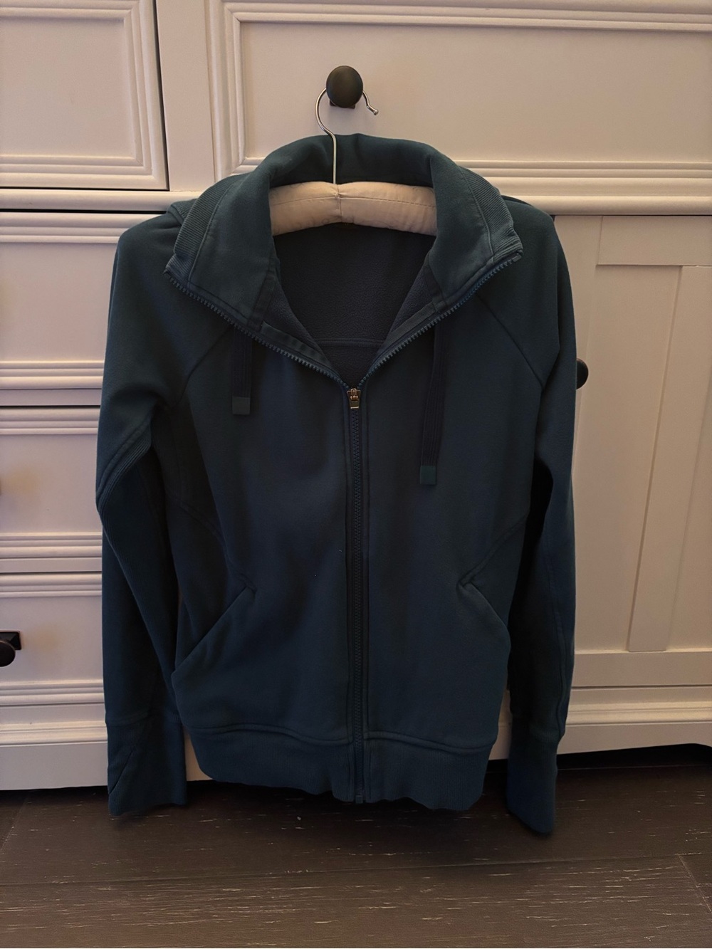 Athleta Teal Hooded Zip Jacket